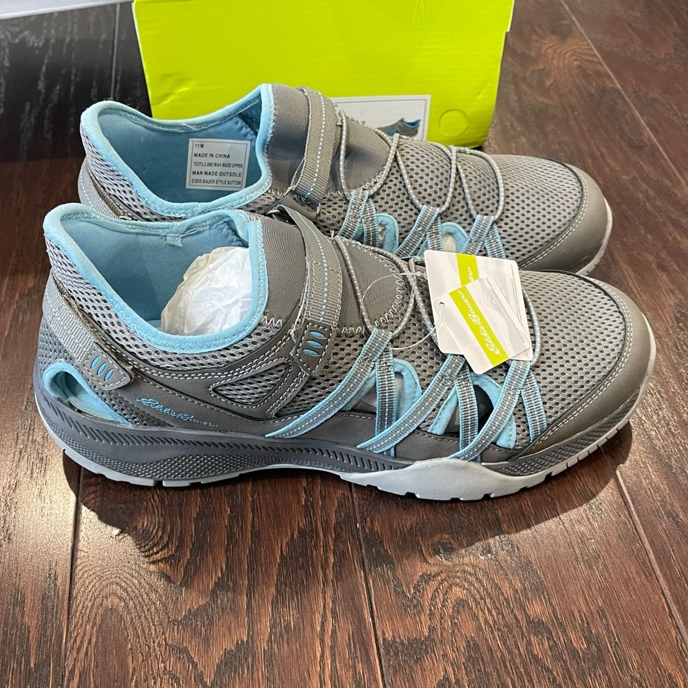 Eddie Bauer Women  Sutton Waterproof Shoes Grey Size 11M NEW